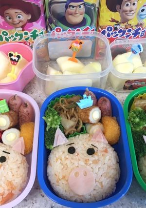 キャラ弁 ＊ トイストーリー ハム-レシピのメイン写真