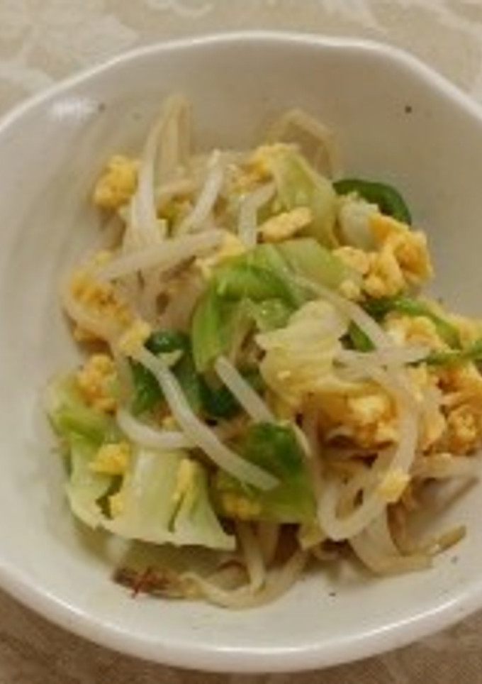 野菜と卵の味噌炒め（透析食）　-レシピのメイン写真