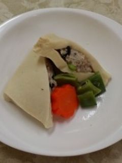 高野豆腐の肉詰め(透析食)-レシピのメイン写真