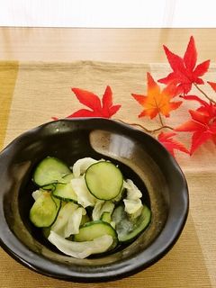 キャベツの梅和え(透析食)-レシピのメイン写真