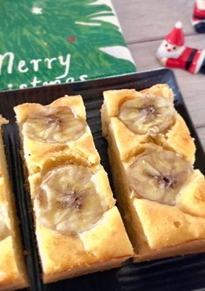 混ぜて焼くだけ★もちもちバナナケーキ-レシピのメイン写真