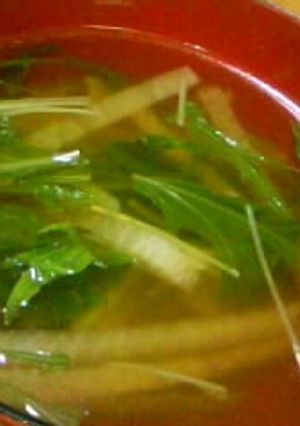 大根と水菜のスープ-レシピのメイン写真