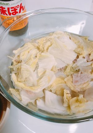 レンジで簡単♡豚肉と白菜の重ね蒸し-レシピのメイン写真