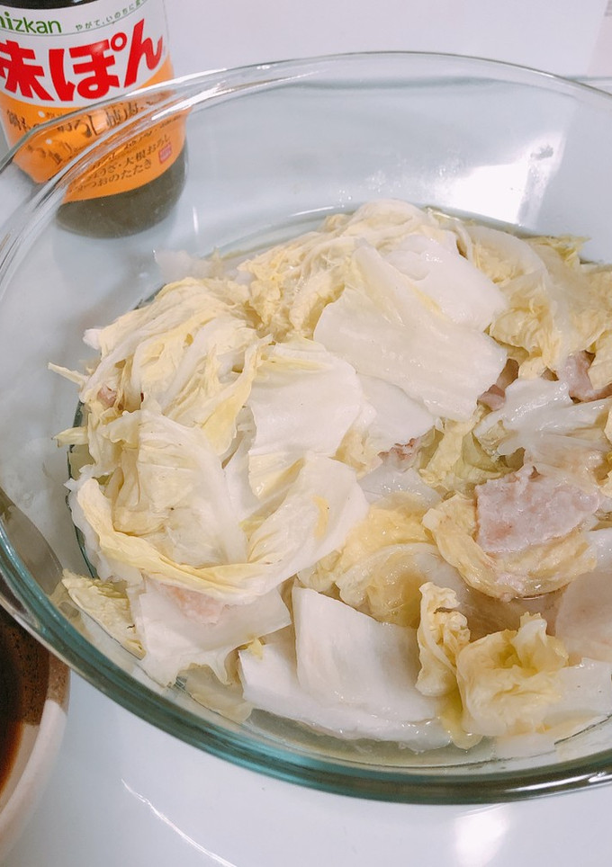 レンジで簡単♡豚肉と白菜の重ね蒸し-レシピのメイン写真