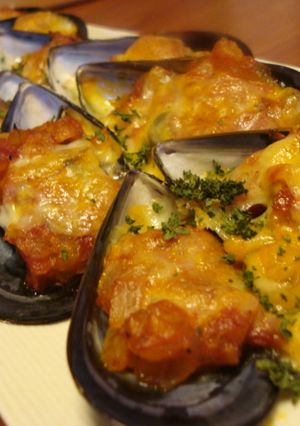 ✿ムール貝のトマトチーズ焼き✿-レシピのメイン写真