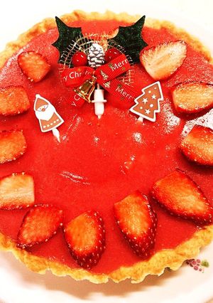 ストロベリーレアチーズタルト♪-レシピのメイン写真