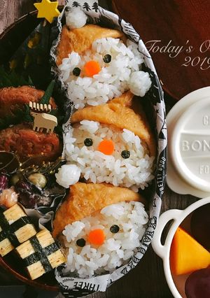 サンタいなり★クリスマスキャラ弁 お弁当-レシピのメイン写真