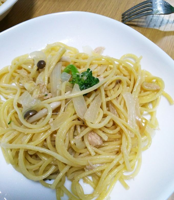 ツナパスタ☆味付けは塩と醤油のみ!-レシピのメイン写真