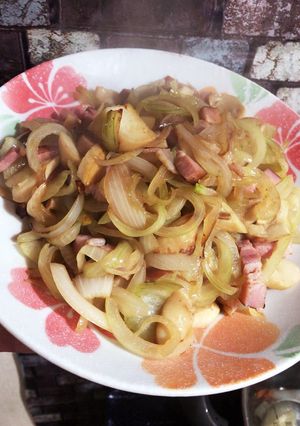 玉ねぎとベーコンエリンギの炒め物-レシピのメイン写真