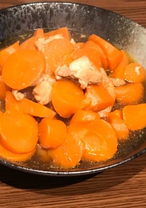 にんじんと鶏肉の煮物-レシピのメイン写真