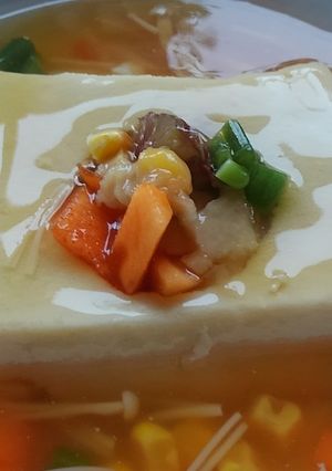 やわらかい高野豆腐のおしゃれあんかけ-レシピのメイン写真