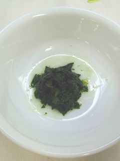 【離乳食中期】小松菜のだし煮-レシピのメイン写真