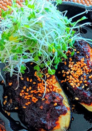 チャジャンソースで✿茄子の味噌田楽風-レシピのメイン写真