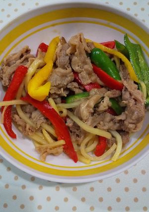 牛肉とパプリカの塩炒め-レシピのメイン写真