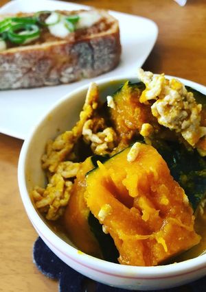 ほっこりやさしい かぼちゃのそぼろ煮-レシピのメイン写真