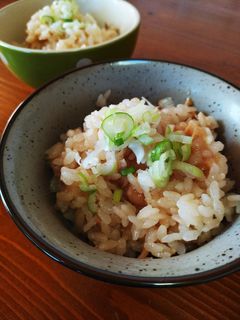 なめ茸とツナ缶の炊き込みご飯-レシピのメイン写真