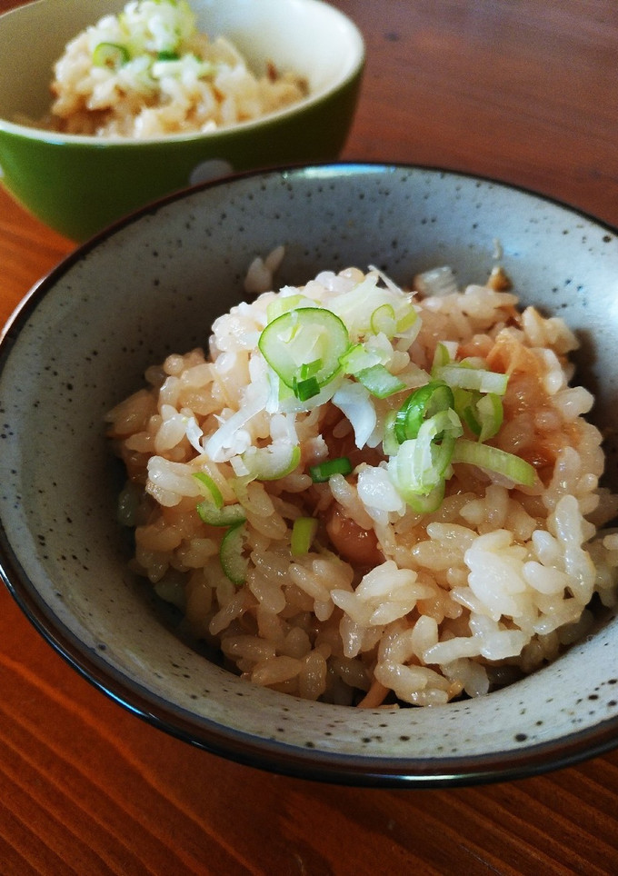 なめ茸とツナ缶の炊き込みご飯-レシピのメイン写真