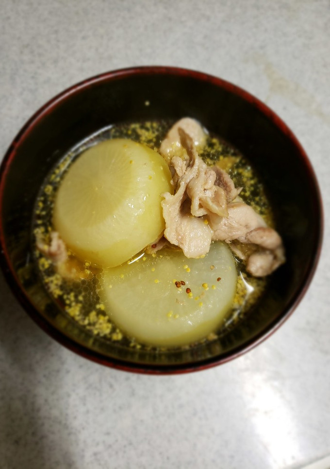 大根と豚肉のマスタード-レシピのメイン写真
