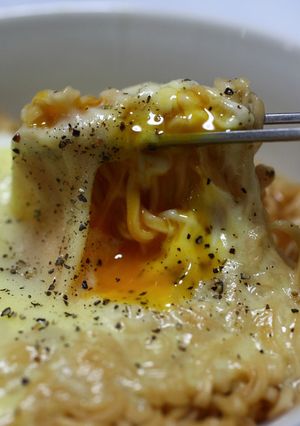 あのラーメンでチーズ玉子らーめん。-レシピのメイン写真