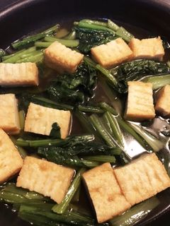 小松菜と厚揚げの炊いたん-レシピのメイン写真