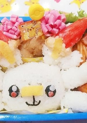 ポケモンキャラ弁♬新キャラヒバニー-レシピのメイン写真
