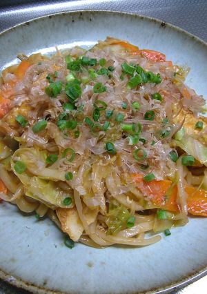 お野菜もりもり♪焼うどん-レシピのメイン写真