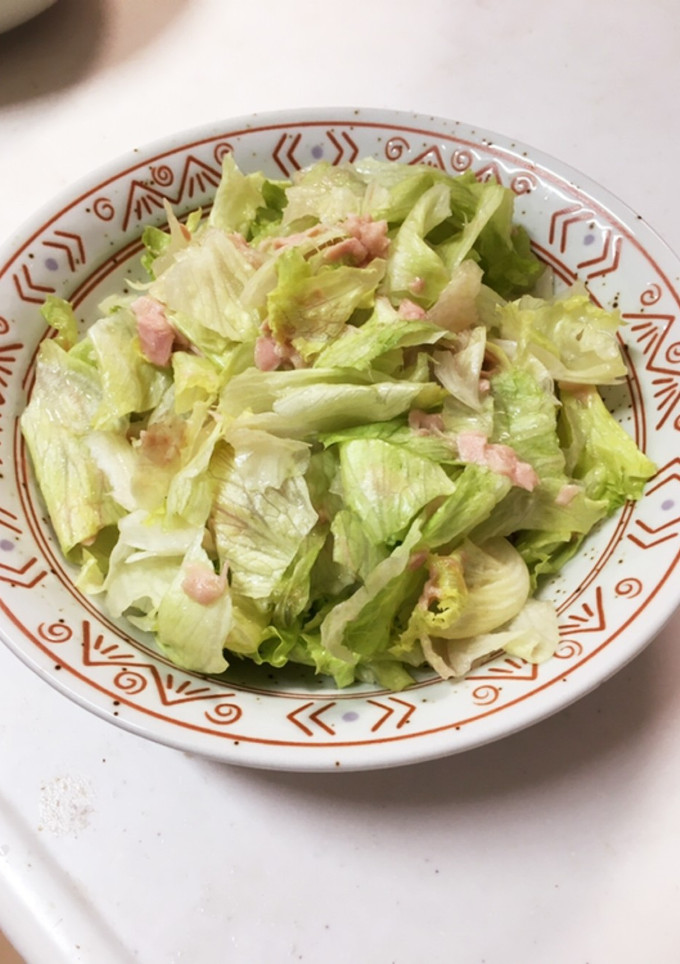 簡単すぎ⁈レタスとツナのサラダ-レシピのメイン写真