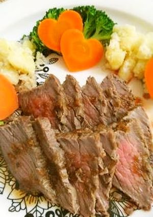 中までしっかり火が通ったローストビーフ-レシピのメイン写真