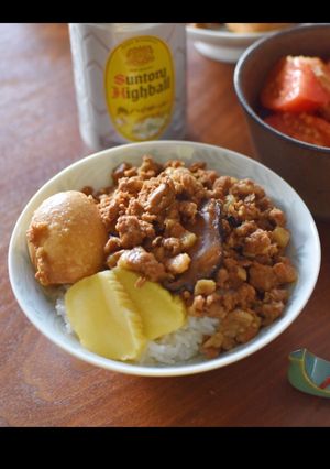 台湾屋台の味！本格魯肉飯(ルーロー飯)-レシピのメイン写真