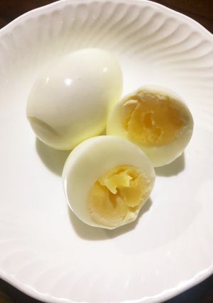 卵2個でエコな茹で玉子-レシピのメイン写真