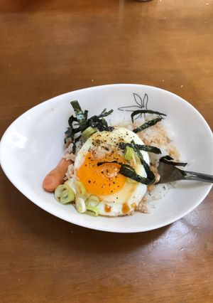 簡単ズボラ飯！さっぱり納豆目玉焼き丼☆-レシピのメイン写真