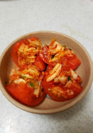 詰めるだけ！の簡単トマトキムチ-レシピのメイン写真