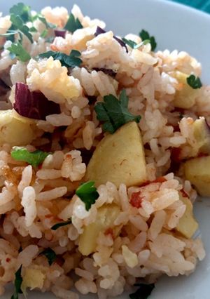 さつま芋とトマトの炊飯ピラフ-レシピのメイン写真