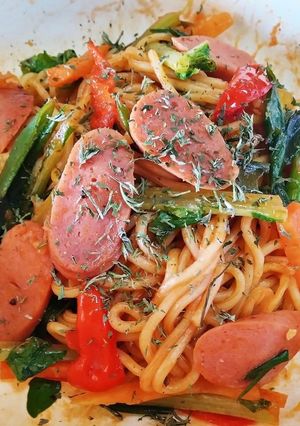 ﾅﾎﾟﾘﾀﾝ風焼そば(レンジ簡単)-レシピのメイン写真