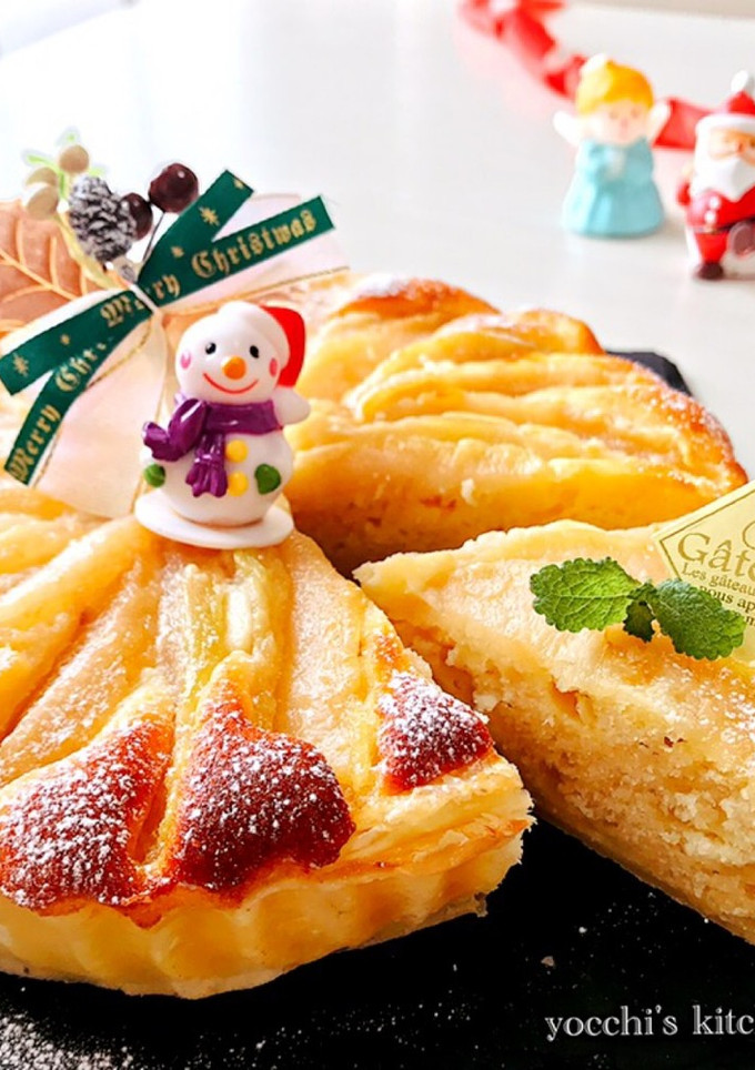 クリスマス！パイ生地で作る簡単洋梨タルト-レシピのメイン写真