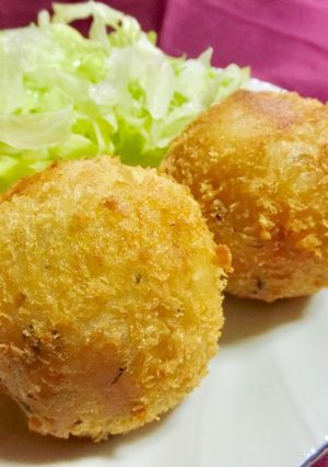 人参の葉たっぷり 簡単肉なしコロッケ-レシピのメイン写真
