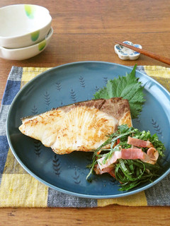 ぶりのソテー☆青じそベーコン添え-レシピのメイン写真