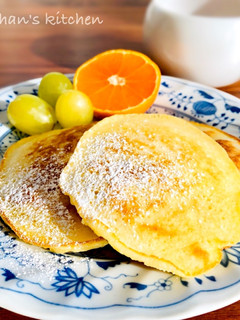 メレンゲなし!卵白でしっとり♡パンケーキ-レシピのメイン写真