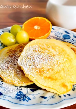 メレンゲなし！卵白でしっとり♡パンケーキ-レシピのメイン写真