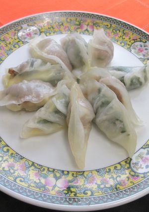 鹿肉の蒸しギョウザ　大葉風味-レシピのメイン写真