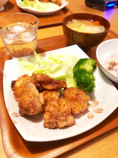 鶏むね肉で!ジューシーな唐揚げ!-レシピのメイン写真
