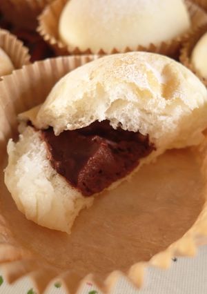 チョコ白パン（HB使用）-レシピのメイン写真