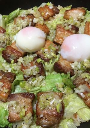 とあるお店の＊豚バラ炒飯-レシピのメイン写真