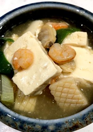 豆腐と冷凍シーフードミックスであんかけ！-レシピのメイン写真