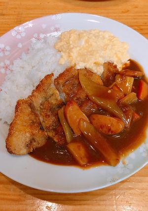 カレーの盛り付けアレンジ♪-レシピのメイン写真