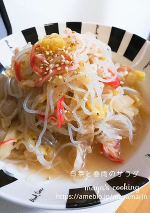 【作り置き】レンジで簡単。白菜と春雨炒め-レシピのメイン写真