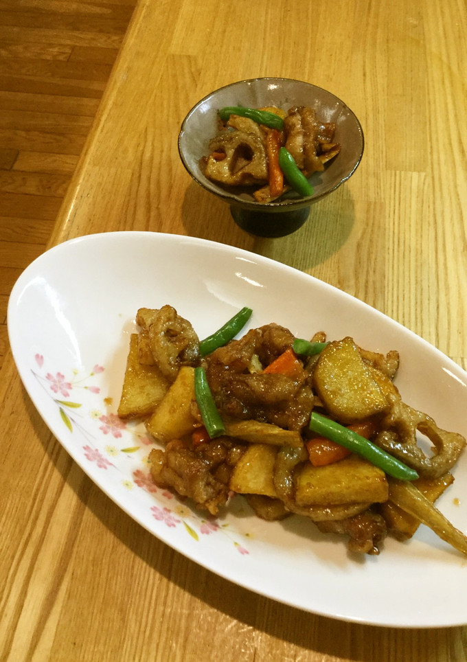 豚バラと根野菜の揚げ炒め。-レシピのメイン写真