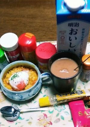 レンジ簡単❗カレーチーズトマトリゾット✳-レシピのメイン写真
