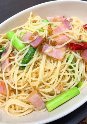 ベーコンとアスパラのペペロンチーノ-レシピのメイン写真