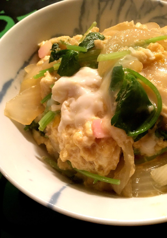 玉ねぎと三つ葉のふわとろたまご丼-レシピのメイン写真